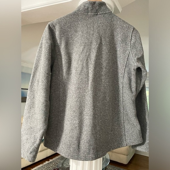 Lands’End women’s any weather fleece zip up gray Jacket six medium (10-12) - Picture 2 of 5